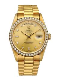 Rolex Day Date 18348 President Diamond Bezel & Dial Men's Watch – Phigora