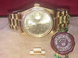 RARE FIND Vintage Certified My Personal Rolex 18k Men Day ...