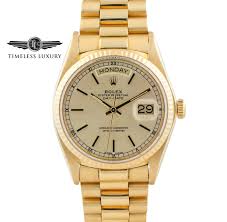 1977 Rolex Day-Date 18038 President 36mm Champagne Dial 18k