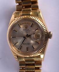 Sold at Auction: AN 18CT GOLD ROLEX OYSTER DAY DATE ...