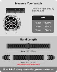 Amazon.com: Fullmosa Watch Band, Quick Release Stainless Steel Replacement for Men Women, Metal Chain Watch Strap Width 16mm 18mm 19mm 20mm 22mm 24mm, Black, 24mm : Clothing, Shoes & Jewelry