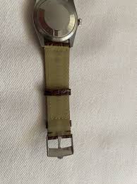 ROLEX Old Style Brown Leather Band Only 20mm Silver Plated Rolex Buckle NOS | eBay