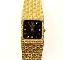 Sold at Auction: Vintage Gold-Plated Rolex 'Copy' Dress Watch with Japanese Movement