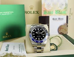 ROLEX Stainless Steel GMT Master II Batman w/ CARD 126710 ...