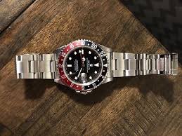 Rolex GMT-Master II 16760 Silver Oyster Bracelet with Red and Black Bezel for sale online | eBay