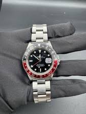 Rolex GMT-Master II 16710 Silver Oyster Bracelet with Red and Black Bezel for sale online | eBay