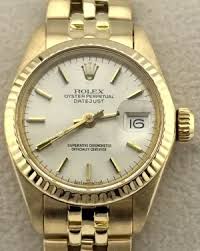 Rolex Lady-Datejust 26MM Silver Dial Yellow Gold Jubilee ...
