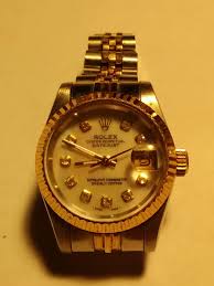 Rolex Oyster Perpetual DATEJUST 16233 Ladies Watch 18K White ...