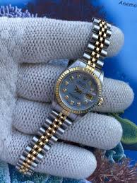 Rolex Date Just Watch Automatic Diamonds MOP Dial Gold & S/S Lady Swiss Made | eBay
