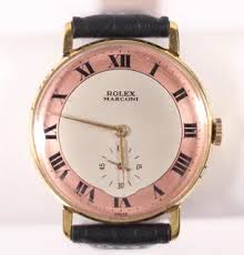 Rolex Marconi Stainless steel and Gold-plated Salmon United ...