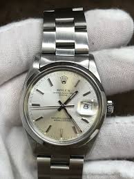 Rolex Oyster Perpetual Date 34mm 15000 Silver Dial Automatic Watch – Signature Watches