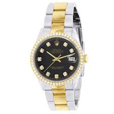 Two-Tone Gold Diamond Rolex Men's Watch Oyster Perpetua ...
