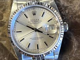 Rolex Datejust 36mm Stainless Steel Silver Dial 18k White ...