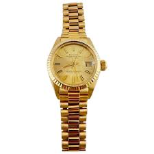 1981 Rolex Ladies 18K Yellow Gold Watch 6917 Jubilee Band 26mm #20298. For Sale at Ruby Lane
