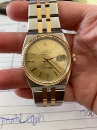 Rolex Datejust Oysterquartz Steel & 18K Yellow Gold On ...