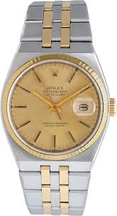 Pre-owned Rolex Datejust 17013 18k & steel 36mm Quartz ...