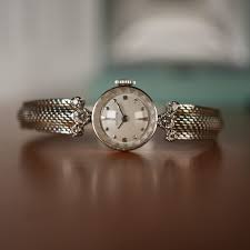 Rolex Ladies Cocktail Watch Solid 14k White Gold Factory ...