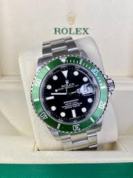 Rolex Submariner Kermit Stainless Steel Green Bezel 50th ...
