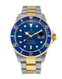 Rolex Submariner 16613 - Blue Dial & Bracelet Strap