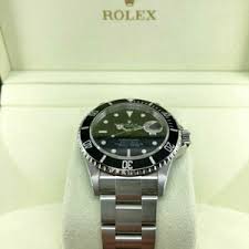 Rolex Black Submariner Date Stainless Steel Watch Ref 16610 M Engraved – NGDC.LA