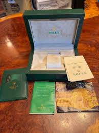 ROLEX WATCH Empty Box Green Box Junk | eBay