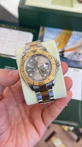 Rolex Yacht-Master 40 16623 Silver Dial Gold and Steel FULL ...