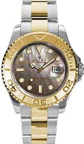 Rolex Yacht-Master 35 168623-BMOP Dark Mother of Pearl White ...