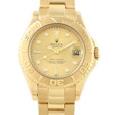 Rolex Yacht-Master Champagne Dial Yellow Gold Watch 168628 ...
