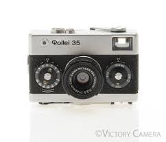 Rollei 35 Chrome 35mm Camera w/ 40mm f3.5 Tessar Lens -Good Meter- [EX