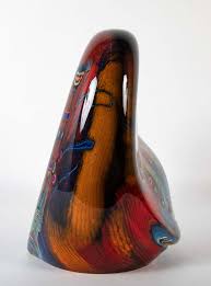 Art Glass Sculpture by American Glass Artist Rollin Karg ...