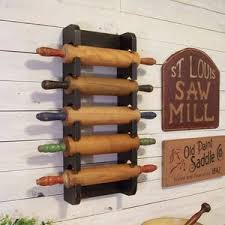 5 Pin Multiple Rolling Pin Rack for Your Wooden Rolling Pin Collection Farmhouse Style Kitchen Storage Color Choice by Sawdusty - Etsy India