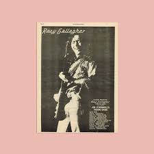 Rory Gallagher · UK Tour Poster · Rare Authentic Original ...