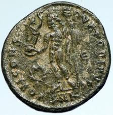 LICINIUS I Authentic Ancient Roman Coin w JUPITER ZEUS ...