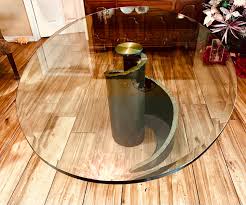 1990s Brutalist-Style Glass and Bronze Dining Table by ...