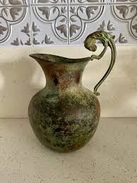 Vintage Bronze Pitcher - Etsy