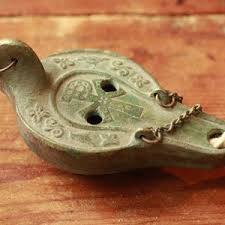 Ancient Oil Lamp From the Catacombs - Etsy