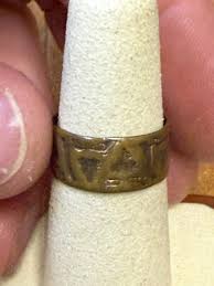 Vintage Distressed Finish Textured Bronze Round Retro Band Ring 4586 | eBay