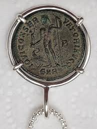 First Christian Roman Emperor Constantine the Great Coin 925 Necklace with COA | eBay