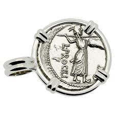 80 BC Roman Jupiter and Juno Coin Necklace