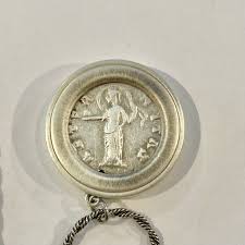 Silver Diva Faustina the Elder Dinar Coin Necklace – ArcadiaPTown