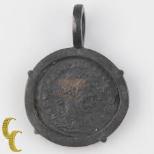 GLORIA EXERCITVS ROMAN COIN IN SILVER ANTIQUED BEZEL PENDANT ...