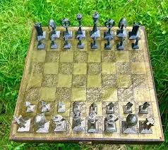 Rare Charles Martel Chess Set: Richard Synek Brutalist ...