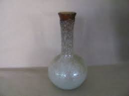 Vintage Amber Glass Vase, 1970's Hand Blown Bubble Vase, Amber, White Vase, 1970's, Mid Century Decor - Etsy