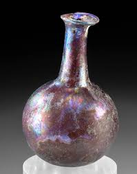 Sold at Auction: Vibrant Roman Glass Perfume Bottle