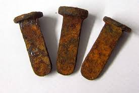 WW1 German Helmet Liner Split Pins - Aged Condition