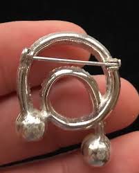 VINTAGE ART DECO SILVER TONE RHINESTONES CROWN FAUX DIAMOND ...