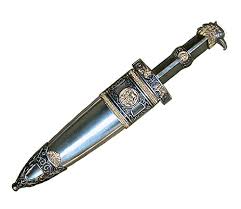 Amazon.com: Daga de cabeza de pájaro gladiador romano ...