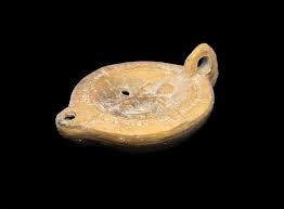 Ancient art Choice Roman terracotta oillamp - Eros holding ...
