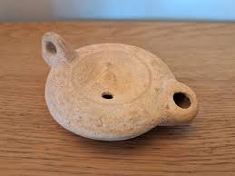 Proantic: Roman Oil Lamp, Terracotta.