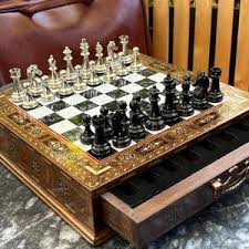 Handmade Walnut Chess Set With Storage – Personalized Wooden ...